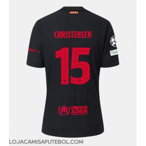 Camisa de Futebol Barcelona Andreas Christensen #15 Equipamento Secundário 2024-25 Manga Curta